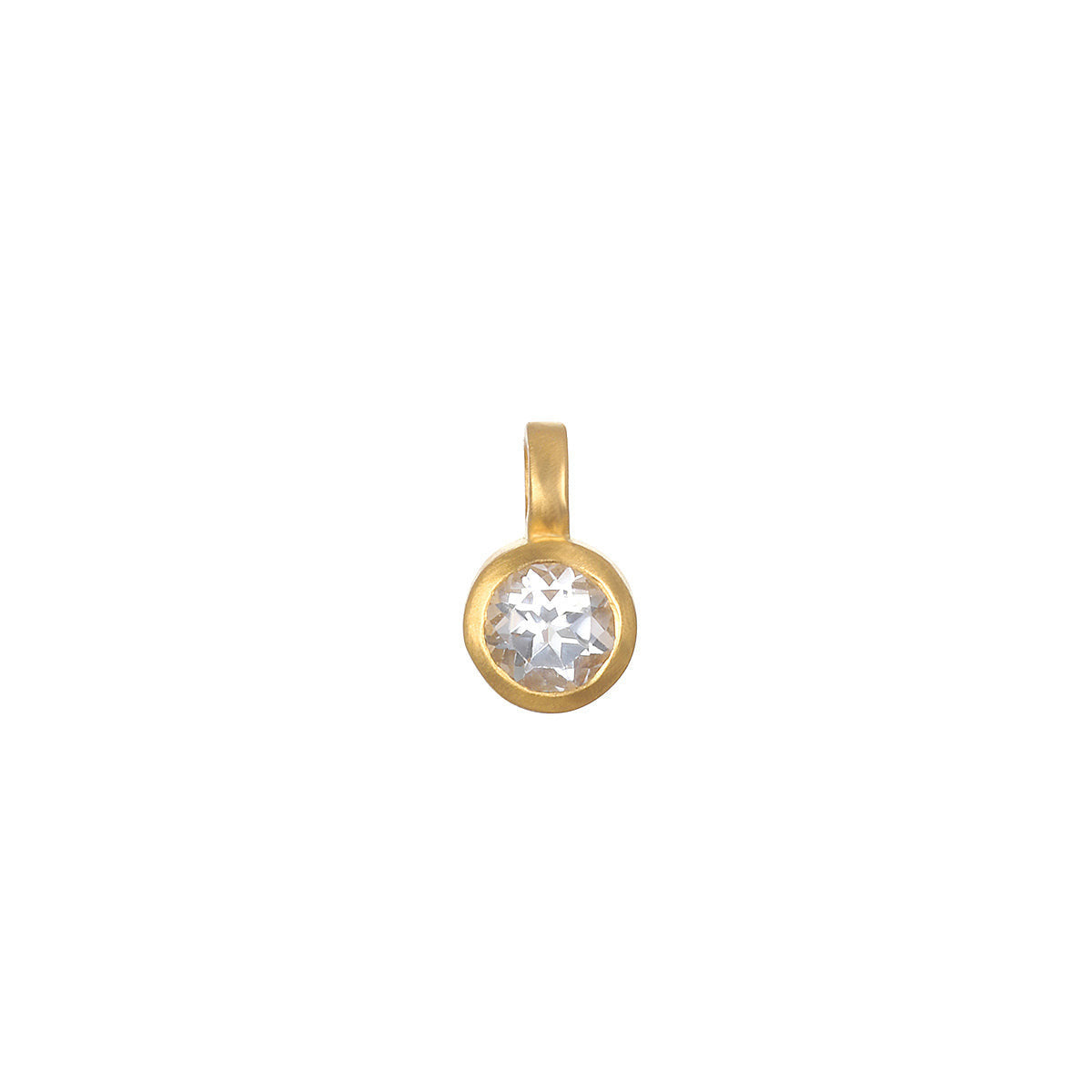 Mini Elephant Pendant Necklace - April [8TM7D4CF]
