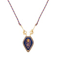 Elouise Gilded Tarot Pendants - Blue Necklace [TVE46ACD]