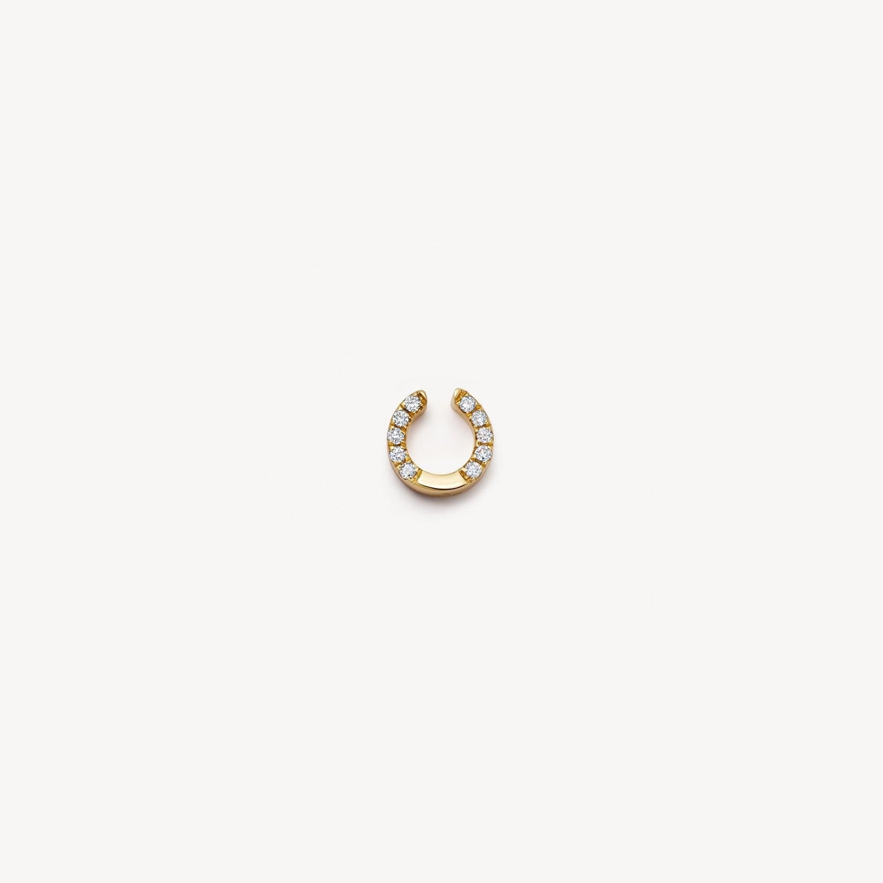 Bridgett Interchangeable Charm Ring - Horseshoe Charm [LVMOGA7V]