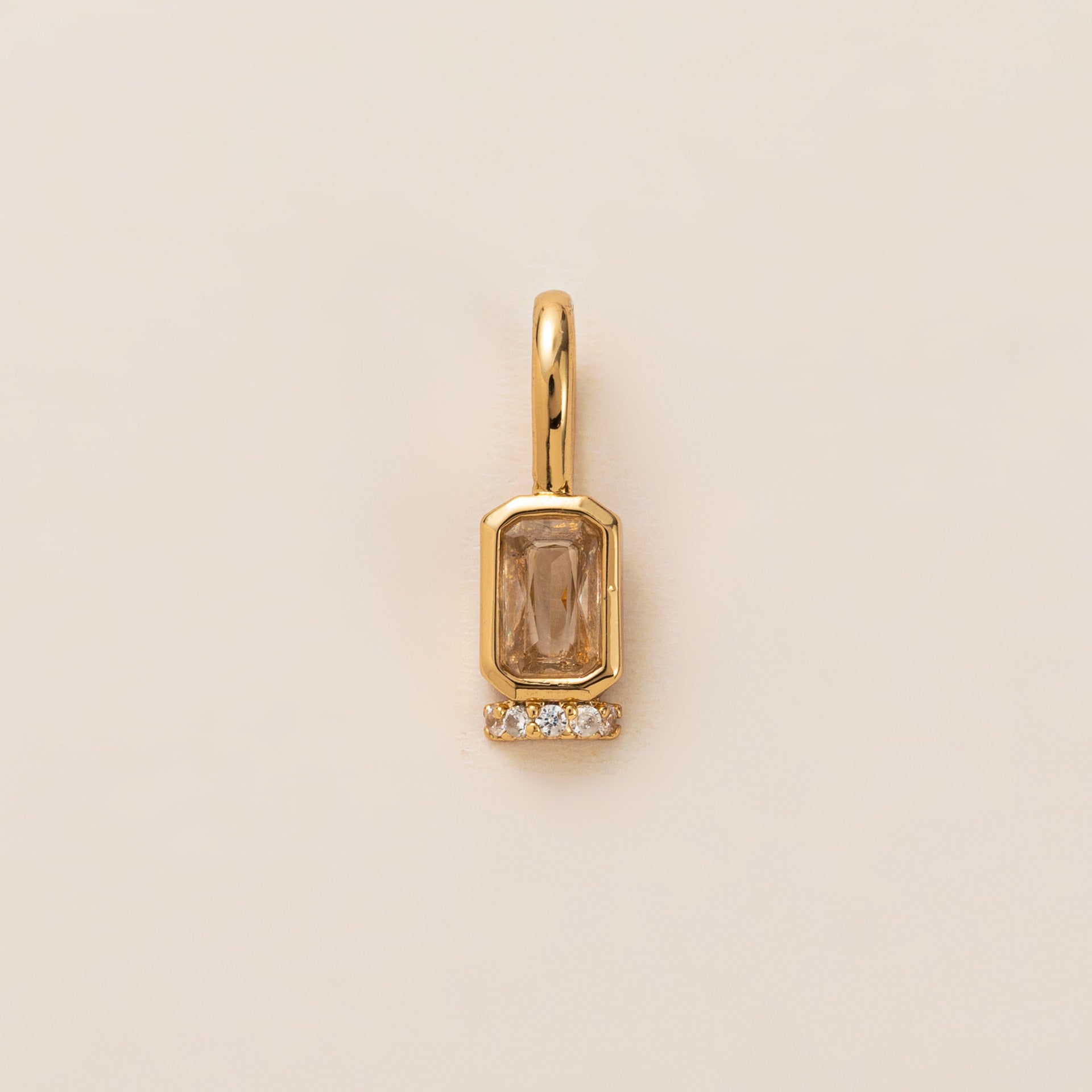 Movable Birthstone Pendant - April (Pendant Only) [RDCYNNS4]
