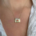 Kimani Celestial Pendant Necklace - Red Heart Gold [Z6XRGTJY]