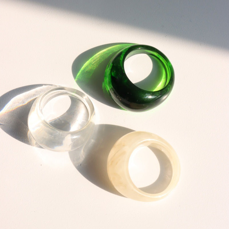 Ainslee Stackable Resin Ring Set - Three-Piece Set 2 [VIYFED0N]