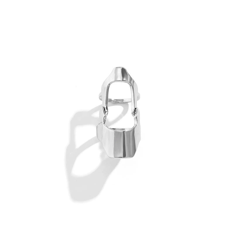 Aylee Sculptural U-Ring - Silver