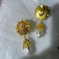 Sawyer Baroque Pearl Earrings - Ear Clip Style [OPAVMZQ9]