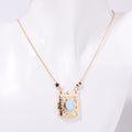 Floral Heart Locket Necklace - Gold Vow Album [C01EW4AW]