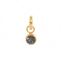Zodiac Birthstone Pendant Necklace - February Zircon Pendant [3NWEH71D]