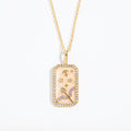 Tariah Zircon Constellation Necklace - Sagittarius (Smooth Back) [N5P1EYID]