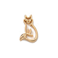 Floating Charm Locket Necklace - Cat Charm [LBLDXEIU]