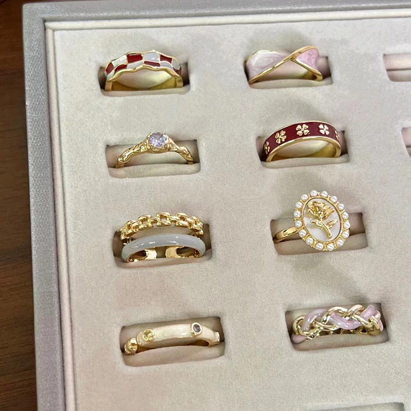 Vintage Inspired Adjustable Ring Set