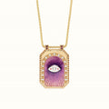 Liani Celestial Charm Necklace - Purple Evil Eye [9MJRO3HE]