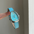 Vintage Snake Head Shaped Watch - Blue (Leather Strap) [M4AHGYHE]