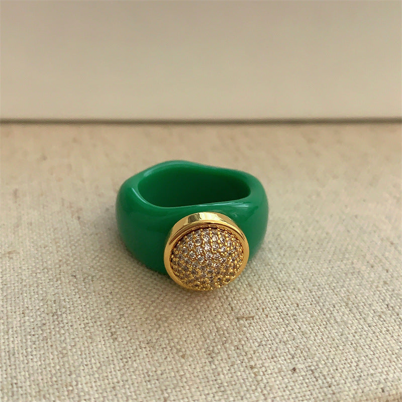 Sadee Chunky Resin Ring - Style 1 [GA3E7O13]
