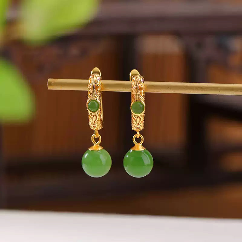 Saylor Jade Drop Earrings