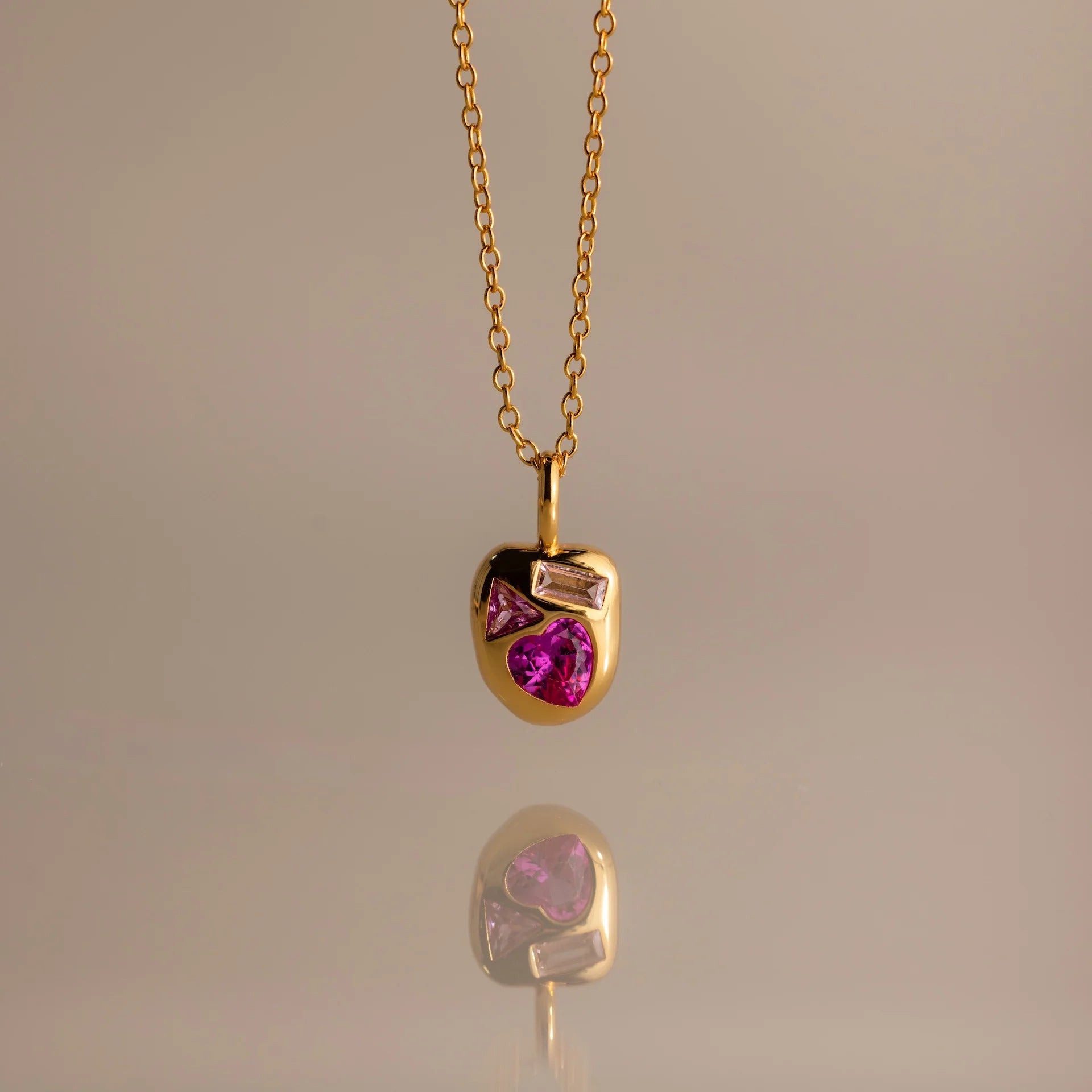 Birthstone Pendant Necklace - October Necklace [Y6461IWB]