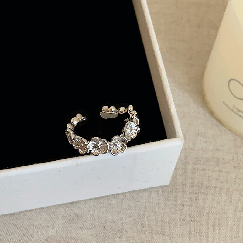 Erynn Floral Open Ring - Gold Plated Floral Ring [6ZIHUIEL]