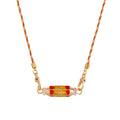 Tarot Card Pendant Necklace - Orange Star [R2S6QHJW]