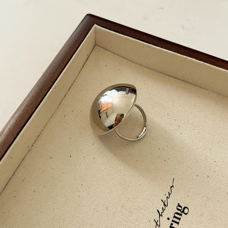 Auden Sculptural Metal Ring - Silver [1R93SNIW]