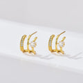 Aubrielle Pavé Arc Earrings - Gold [L6UEVBU8]