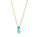 Birthstone Pendant Necklace - December (Sea Blue) [E8E7HECG]