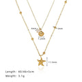 Ocean Shell Pendant Necklace - Starfish Shell Layered Necklace [H7Q1WOQY]