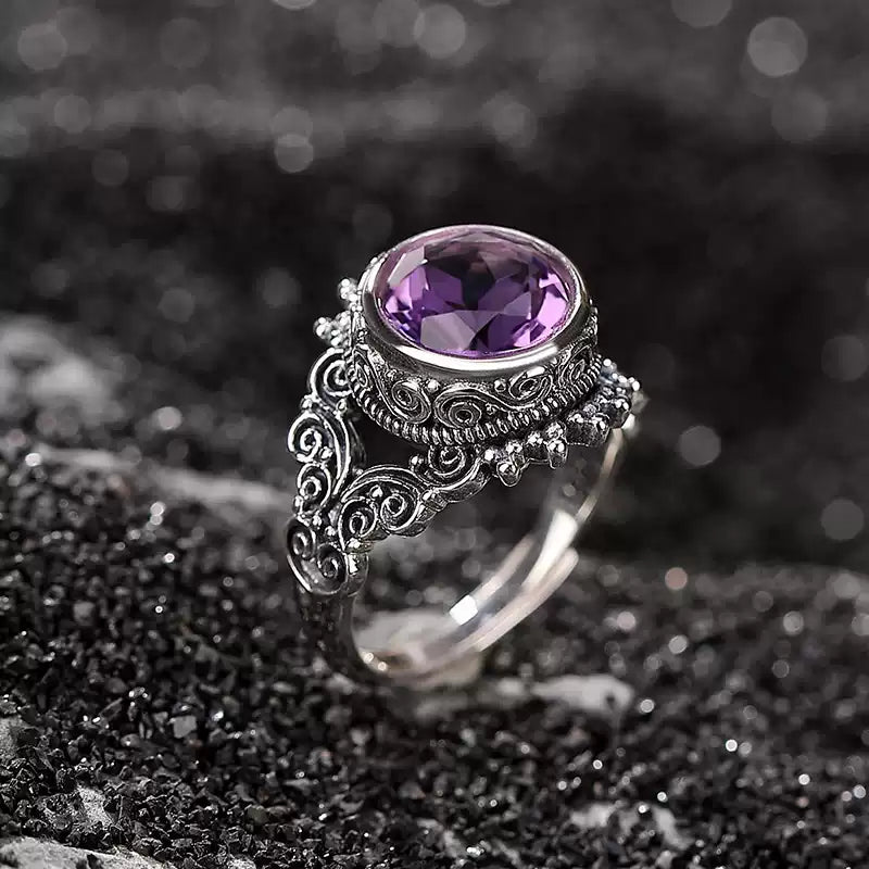 Kendra Amethyst Vintage Ring