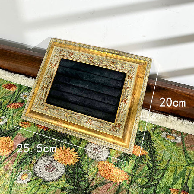 Aria Velvet Ring Display Tray - Ring Tray Black Velvet [8LYAW2CB]