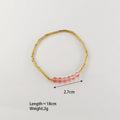 Danely Natural Stone Bracelet - Pink Stone Bracelet [6R2L6STP]