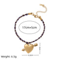 Charm Cord Bracelet - Arrow Heart Charm Bracelet [ACOBBOJC]