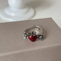 Alexi Strawberry Open Ring - Red Strawberry Ring [P6WUQU0A]