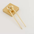 Minimalist Metal Knotted Hairpin - Gold [35GNBRBT]