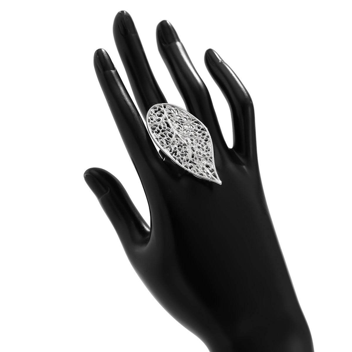 Maybelle Sculptural Pearl Ring - Style 3 Silver [MOHWKG0E]