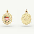 Vintage Inspired Tarot Pendant Necklace - The Charmer (Double-sided No Buckle) [U9FZ48FI]