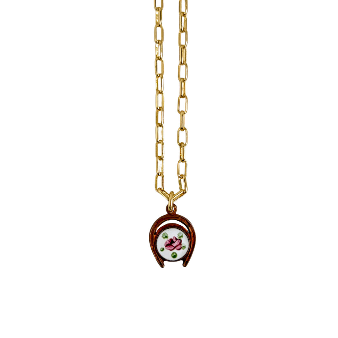 Ayelen Painted Pendant Necklace - Printed U-Shape Necklace [0Z2374V7]