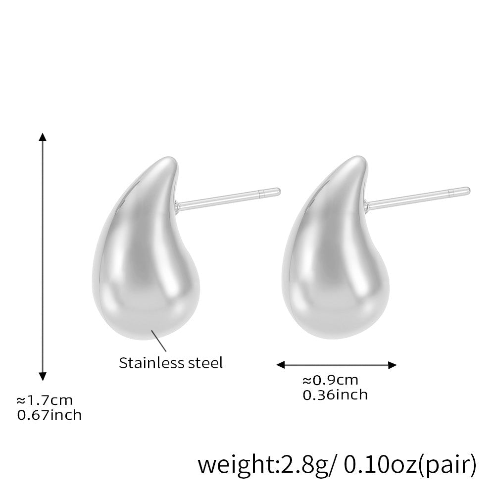 Kendalynn Hollow Teardrop Earrings - Silver Hollow Waterdrop Earrings [O8WFYQY9]