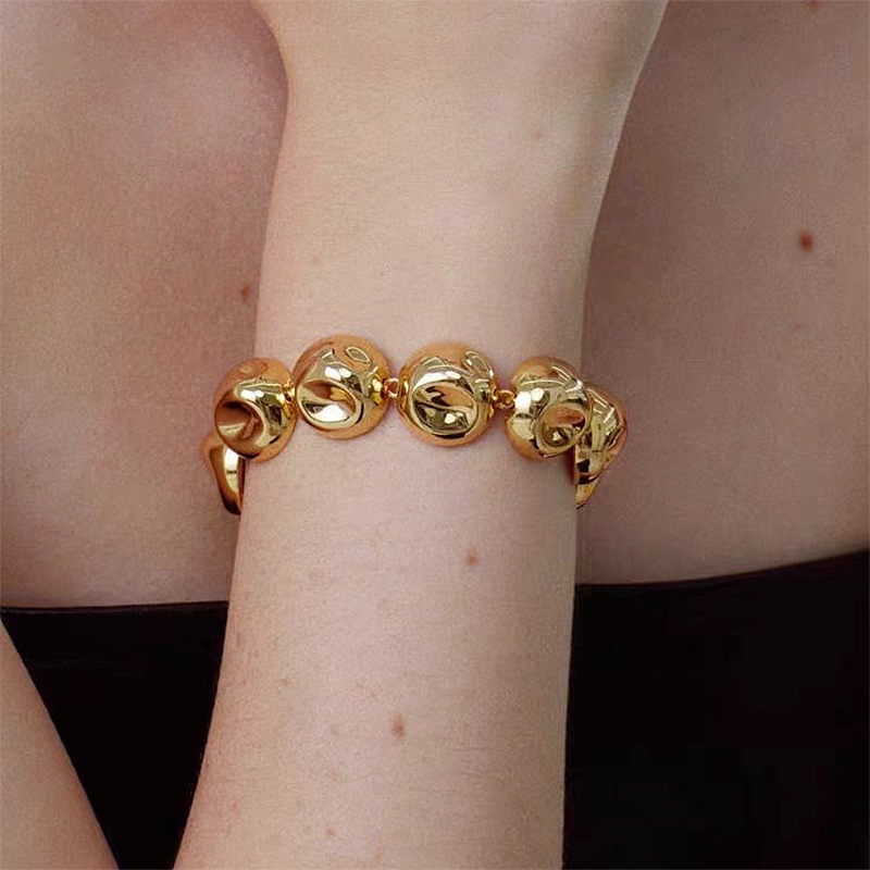 Minimalist Gold Bead Choker Necklace - Premium Gold Bracelet [S4IW38FW]