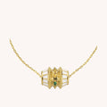 Twisted Chain Link Necklace - White O-Chain [N17ASQ15]