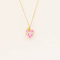 Heart Locket Pendant Necklace - 'LOVE' Heart Locket Necklace [G1DGL82Q]