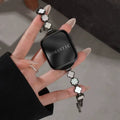 Mother-of-Pearl Clover Watch Strap - Black (Band Only) [JRJ9PPAL]