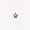 Floating Charm Locket Necklace - CZ Star Charm [JAQWNGQ8]