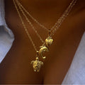 Starfish Pendant Necklace - Dolphin (Gold Necklace) [6EKR2EVK]
