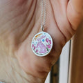Rabbit Element Pendant Necklace - Pink Rabbit Gold Necklace [BP8UJLSQ]