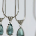 Layered Water Drop Pendant Necklace - Silver [TD1MM469]