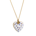 Heart Locket Pendant Necklace - Butterfly Pattern Heart Necklace [30SAWVE5]