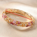 Jream Cloisonne Tulip Bracelet - Red Pink Floral [PVKNENCV]