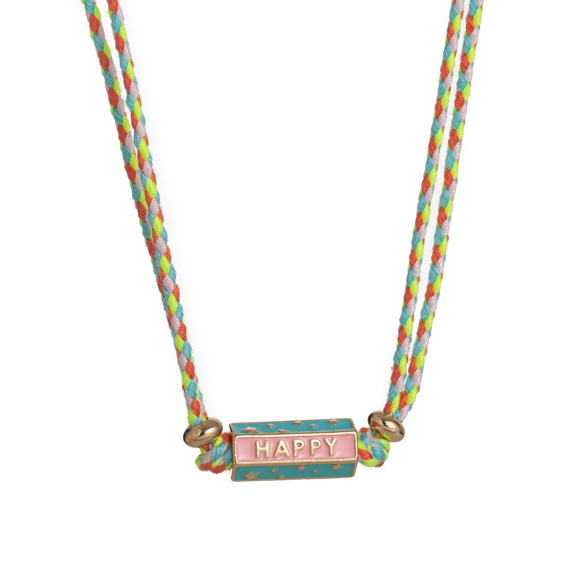 Heart Pendant Chain Necklace - Orange Necklace [P61EXN51]