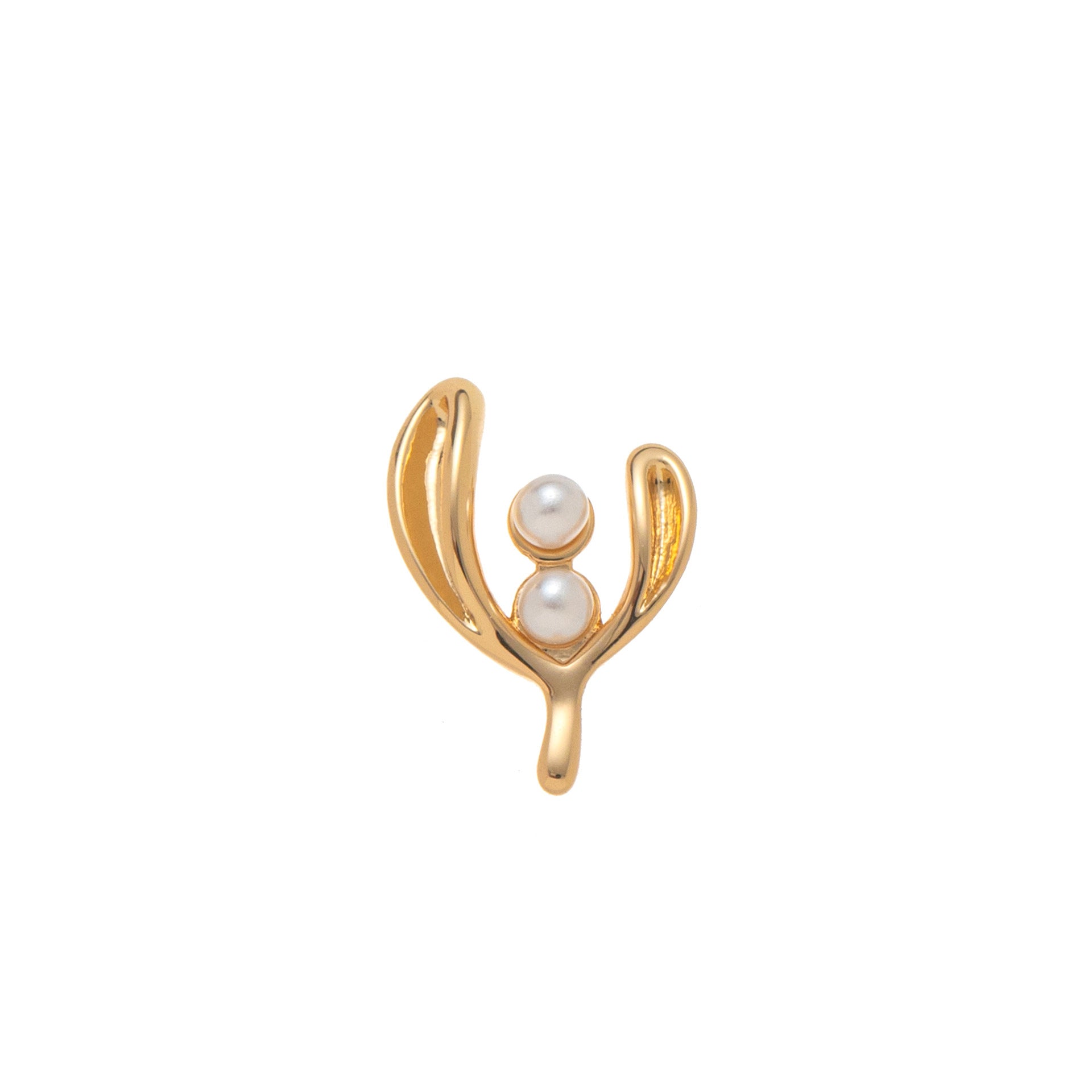 Transparent Locket Pendant Necklace - Pearl (Charm Only) [1Q7UEJMI]