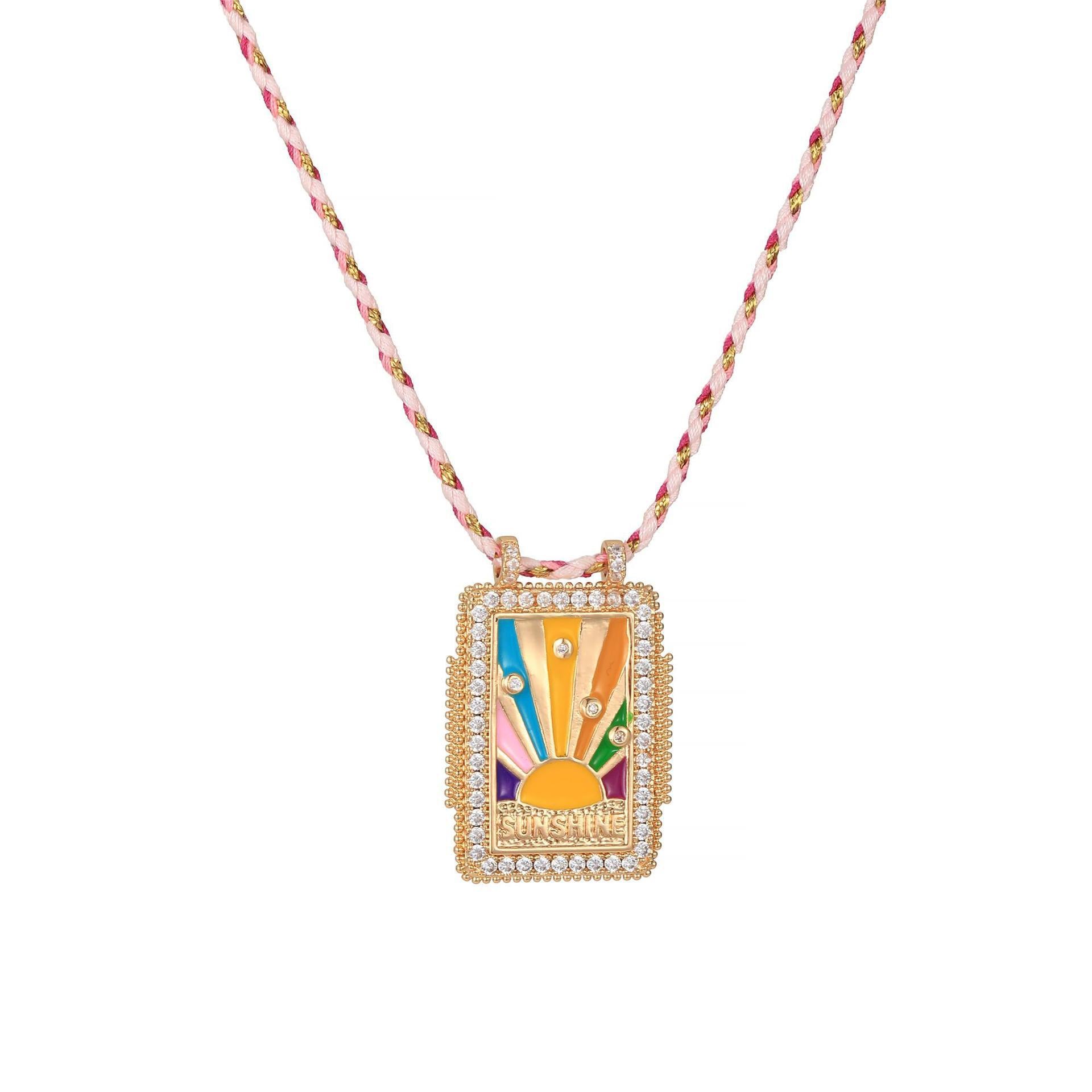 Celestial Charm Pendant Necklace - Rainbow [32IFBF6Z]