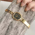 Annelyse Vintage Bracelet Watch - Gold with Black Dial [H2SRPWZ8]