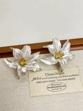 Contrasting Flower Ring - Flower Earrings [MCJHLUXA]