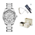 Star Motif Bracelet Watch - White [UYX8YE79]